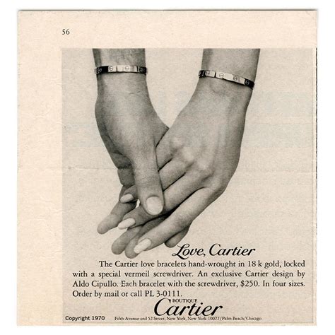 cartier love bracelets 70s